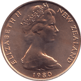 1980 ONE CENT NEW ZEALAND ( BU ) - WORLD COINS - Cambridgeshire Coins