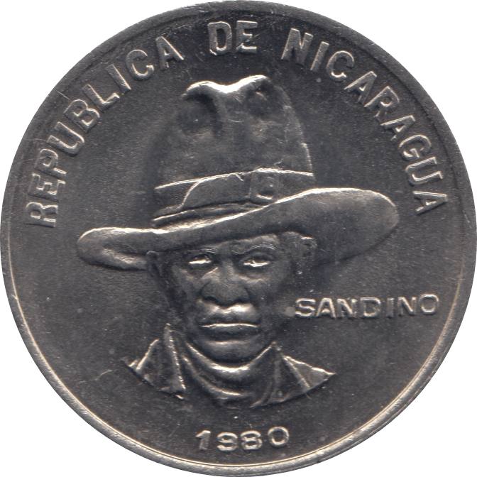1980 ONE CORDOBA NICARAGUA - WORLD COINS - Cambridgeshire Coins