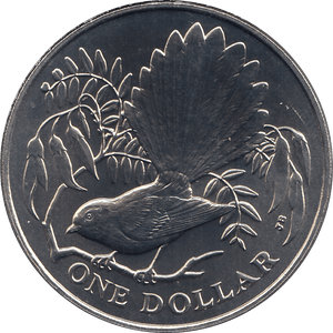 1980 ONE DOLLAR NEW ZEALAND ( BU ) - WORLD COINS - Cambridgeshire Coins