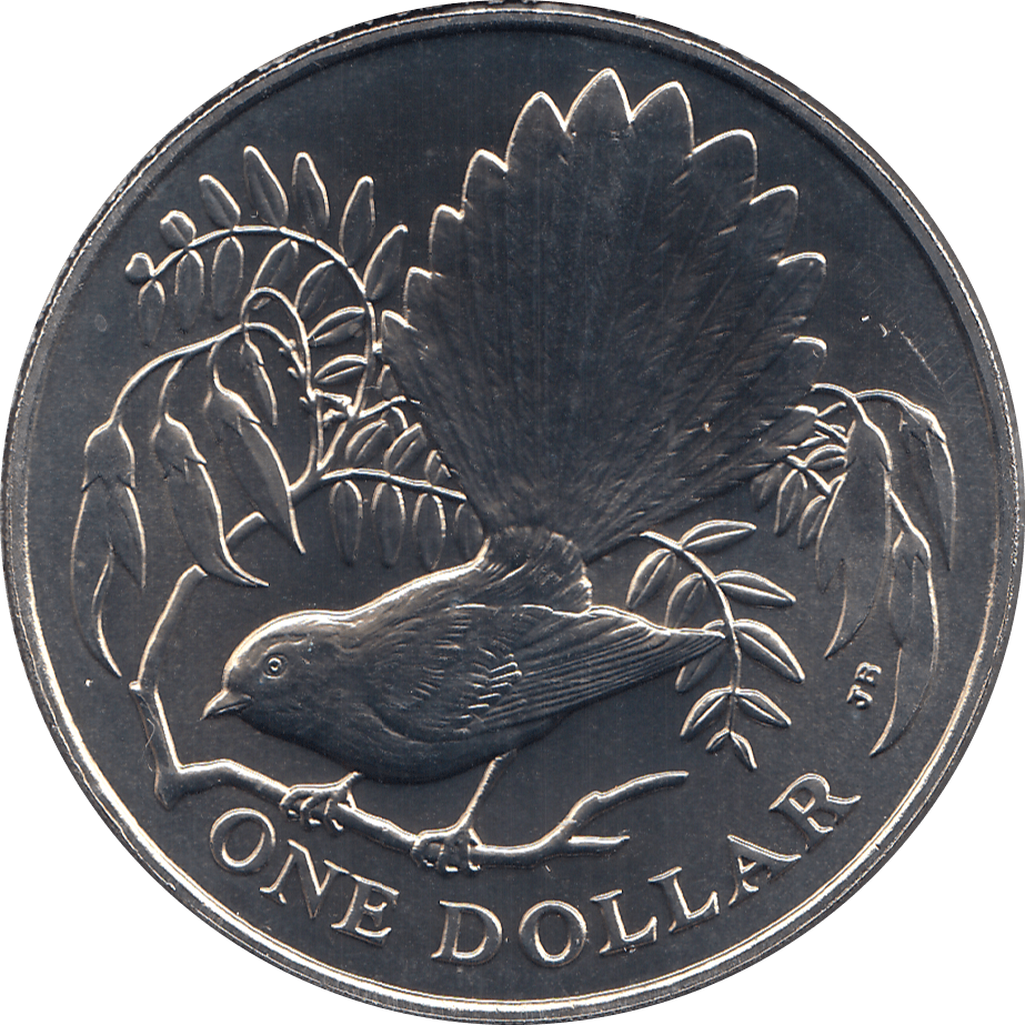 1980 ONE DOLLAR NEW ZEALAND ( BU ) - WORLD COINS - Cambridgeshire Coins