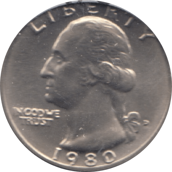 1980 QUARTER DOLLAR USA ( UNC ) O - WORLD COINS - Cambridgeshire Coins