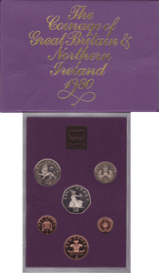 1980 ROYAL MINT PROOF SET - ROYAL MINT PROOF SET - Cambridgeshire Coins