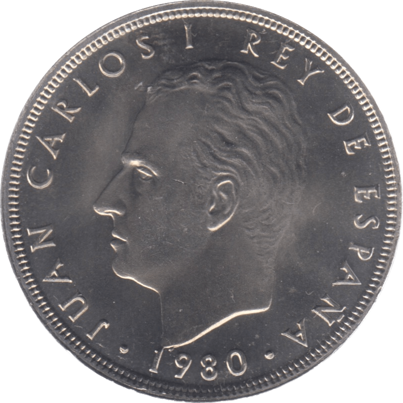 1980 SPAIN 100 PESETAS ( UNC ) - WORLD COINS - Cambridgeshire Coins