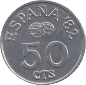 1980 SPAIN 50 CENTIMOS ( UNC ) - WORLD COINS - Cambridgeshire Coins