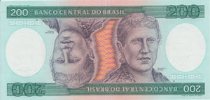1981 200 CRUZEIROS BANKNOTE BRAZIL REF 586 - World Banknotes - Cambridgeshire Coins