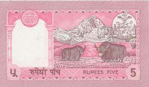 1981 5 RUPEES BANKNOTE NEPAL REF 923 - World Banknotes - Cambridgeshire Coins