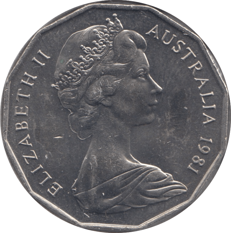 1981 AUSTRALIA 50 CENTS - WORLD COINS - Cambridgeshire Coins