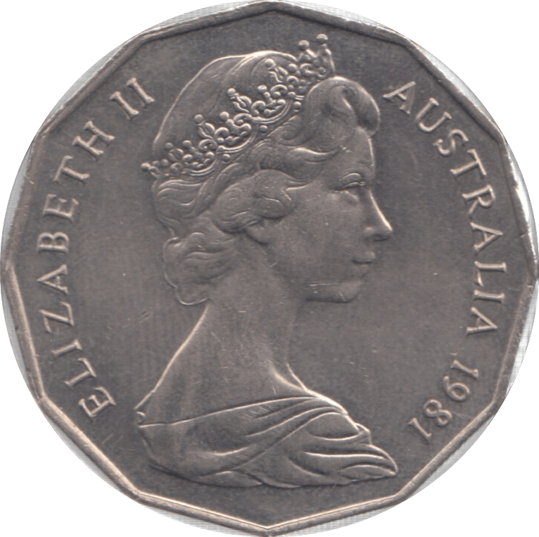 1981 AUSTRALIA 50 CENTS - WORLD COINS - Cambridgeshire Coins