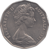 1981 AUSTRALIA 50 CENTS - WORLD COINS - Cambridgeshire Coins
