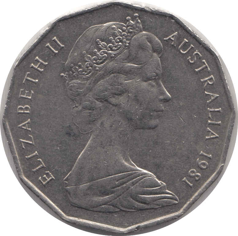 1981 AUSTRALIA 50 CENTS - WORLD COINS - Cambridgeshire Coins