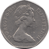 1981 CIRCULATED 50P BRITANNIA - 50P CIRCULATED - Cambridgeshire Coins