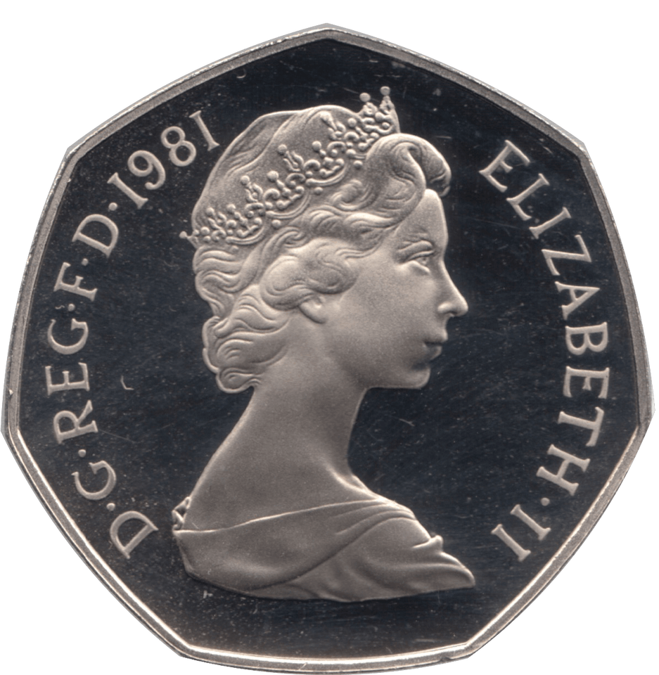 1981 FIFTY PENCE PROOF 50P COIN BRITANNIA - 50p Proof - Cambridgeshire Coins