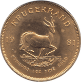 1981 GOLD KRUGERRAND ONE OUNCE GOLD SOUTH AFRICA - Gold World Coins - Cambridgeshire Coins