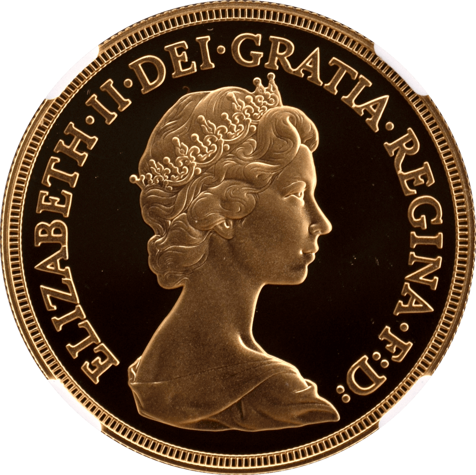 1981 GOLD PROOF £5 SOVEREIGN (NGC) PF 69 ULTRA CAMEO - NGC CERTIFIED COINS - Cambridgeshire Coins
