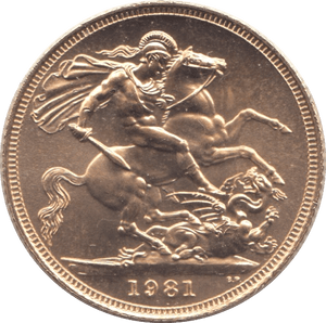 1981 GOLD SOVEREIGN ( BU ) - Sovereign - Cambridgeshire Coins