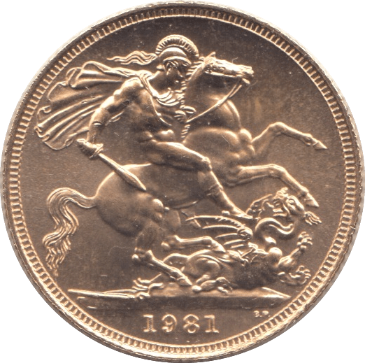 1981 GOLD SOVEREIGN ( BU ) - Sovereign - Cambridgeshire Coins