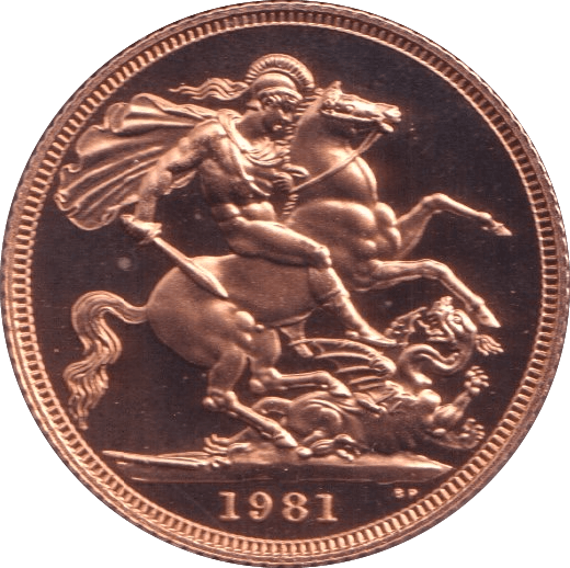 1981 GOLD SOVEREIGN ( PROOF ) 1 - Sovereign - Cambridgeshire Coins