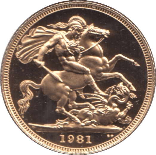 1981 GOLD SOVEREIGN ( PROOF ) Sovereign Cambridgeshire Coins