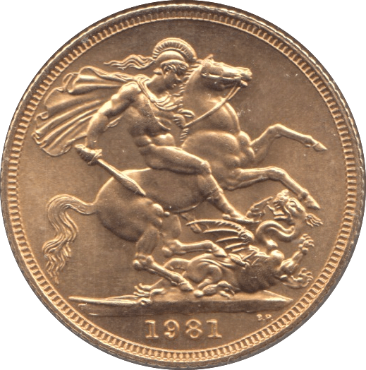 1981 GOLD SOVEREIGN ( UNC ) REF 1 - Sovereign - Cambridgeshire Coins