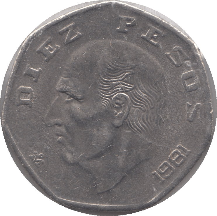 1981 MEXICO 10 PESO - WORLD COINS - Cambridgeshire Coins