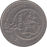 1981 MEXICO 20 PESO - WORLD COINS - Cambridgeshire Coins