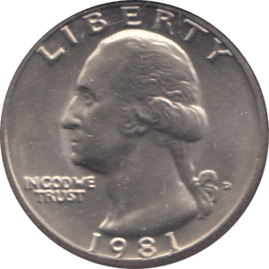 1981 QUARTER DOLLAR USA ( UNC ) O - WORLD COINS - Cambridgeshire Coins