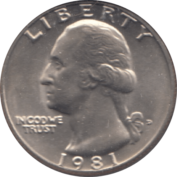 1981 QUARTER DOLLAR USA ( UNC ) O - WORLD COINS - Cambridgeshire Coins