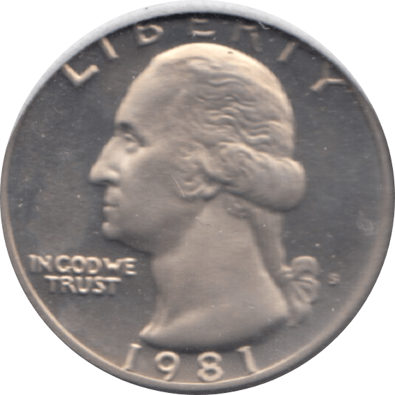1981 QUARTER DOLLAR USA ( UNC ) S - WORLD COINS - Cambridgeshire Coins
