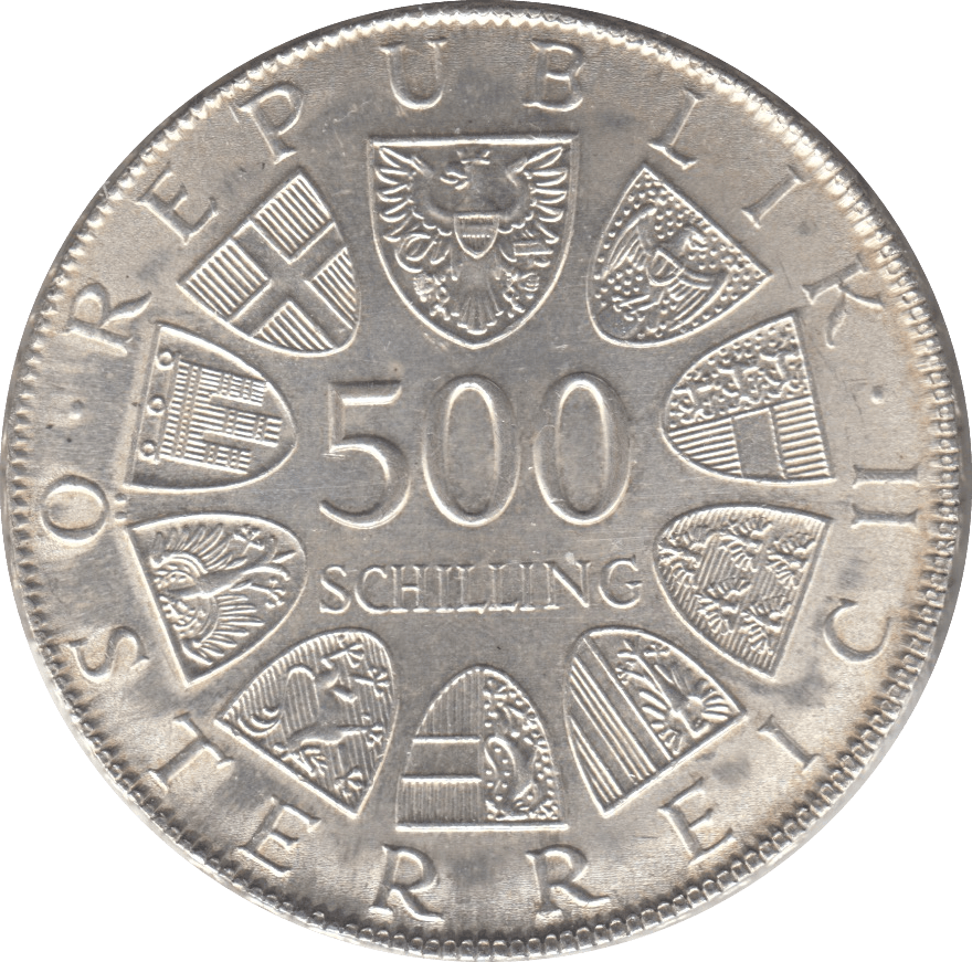 1981 SILVER 500 SCHILLING AUSTRIA SILVER WORLD COINS Cambridgeshire