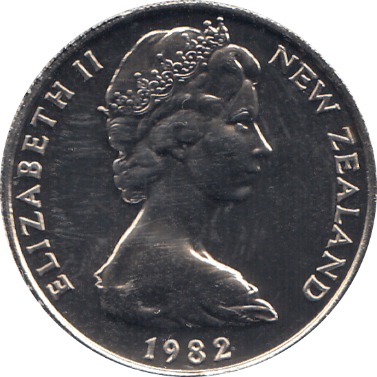 1982 10 CENTS NEW ZEALAND ( BU ) - WORLD COINS - Cambridgeshire Coins