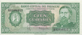 1982 100 GUARANIES BANKNOTE PARAGUAY REF 1062 - World Banknotes - Cambridgeshire Coins