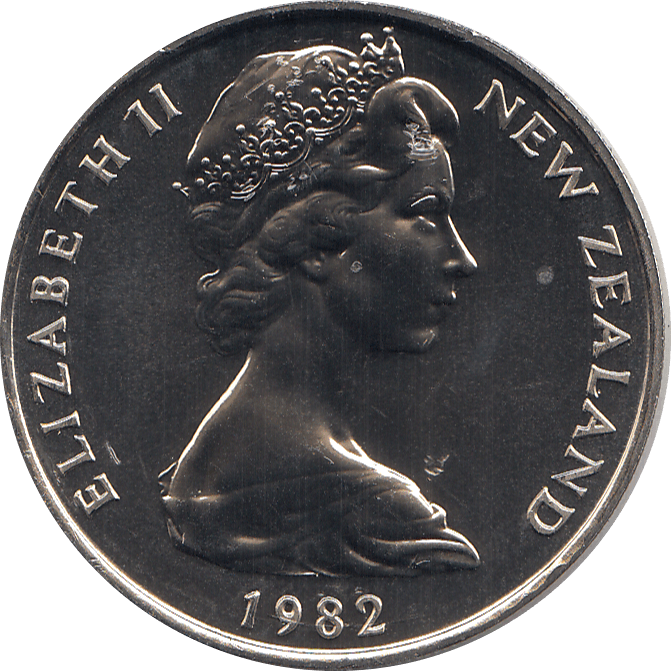 1982 20 CENTS NEW ZEALAND ( BU ) - WORLD COINS - Cambridgeshire Coins