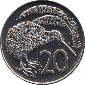 1982 20 CENTS NEW ZEALAND ( BU ) - WORLD COINS - Cambridgeshire Coins