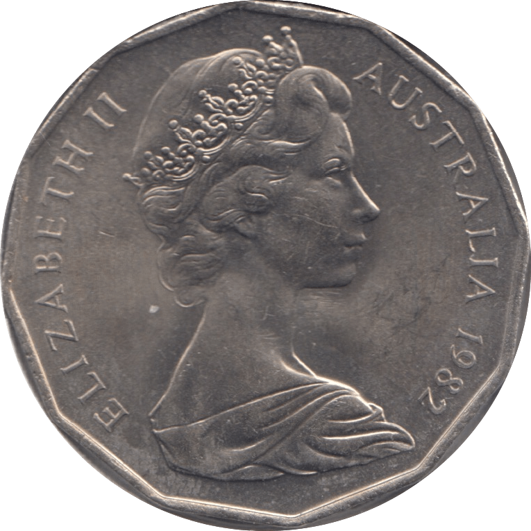 1982 50 CENTS AUSTRALIA - WORLD COINS - Cambridgeshire Coins