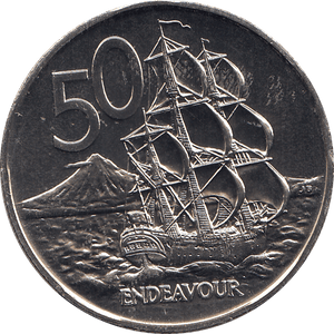 1982 50 CENTS NEW ZEALAND ( BU ) - WORLD COINS - Cambridgeshire Coins