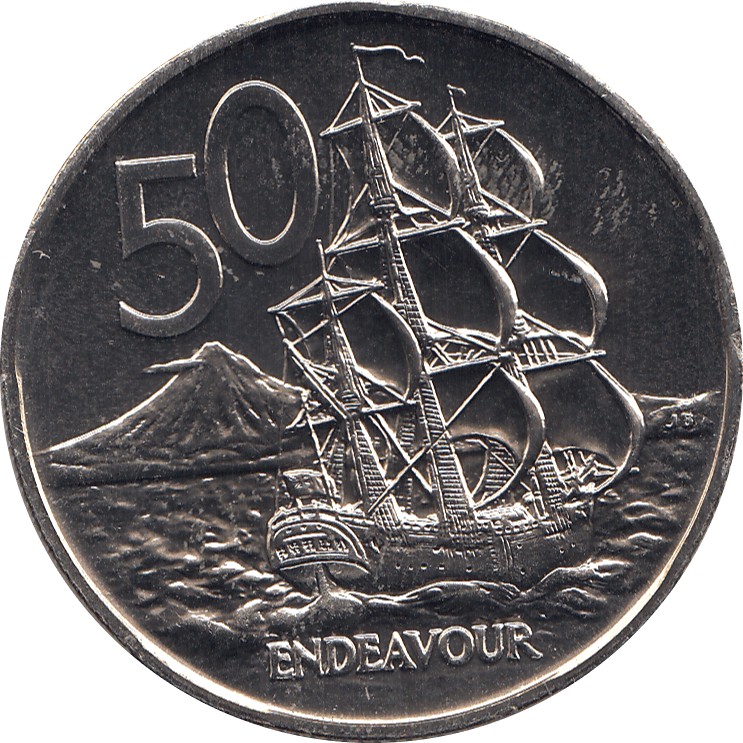 1982 50 CENTS NEW ZEALAND ( BU ) - WORLD COINS - Cambridgeshire Coins