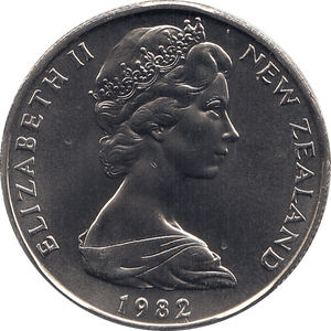 1982 50 CENTS NEW ZEALAND ( BU ) - WORLD COINS - Cambridgeshire Coins