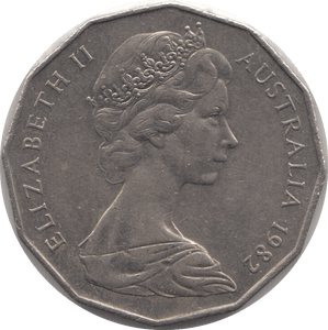 1982 AUSTRALIA 50 CENTS - WORLD COINS - Cambridgeshire Coins