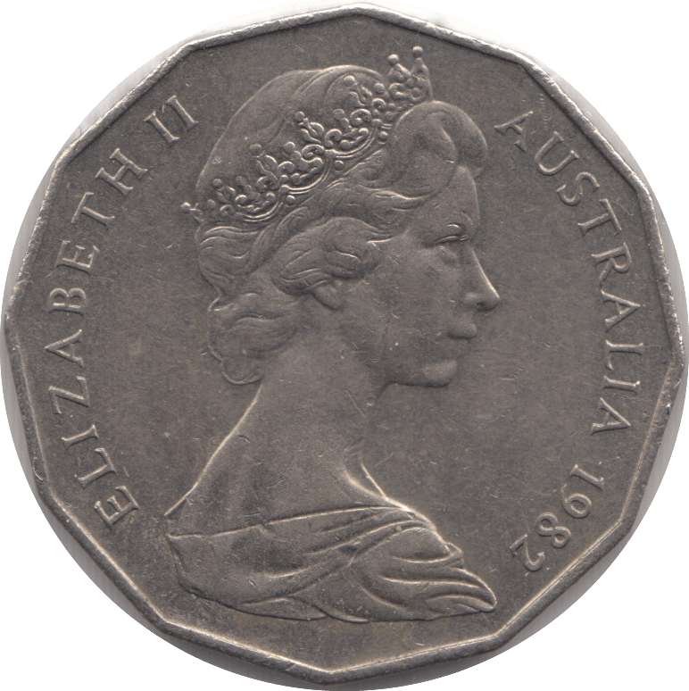 1982 AUSTRALIA 50 CENTS - WORLD COINS - Cambridgeshire Coins