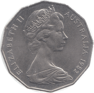 1982 AUSTRALIA 50 CENTS - WORLD COINS - Cambridgeshire Coins