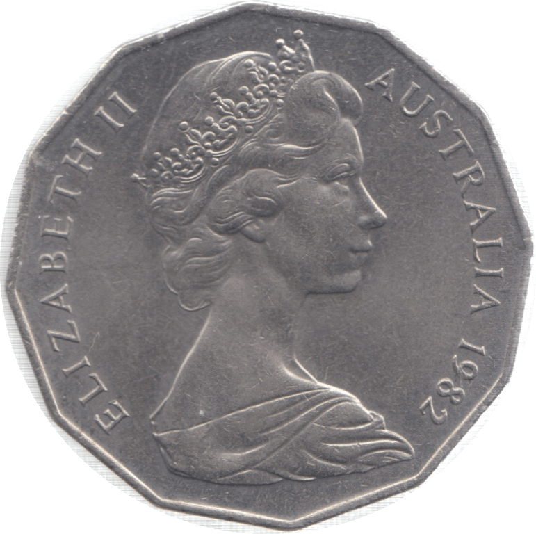 1982 AUSTRALIA 50 CENTS - WORLD COINS - Cambridgeshire Coins