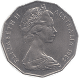 1982 AUSTRALIA 50 CENTS - WORLD COINS - Cambridgeshire Coins