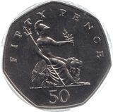 1982 FIFTY PENCE 50P BRILLIANT UNCIRCULATED BRITANNIA BU - 50p BU - Cambridgeshire Coins