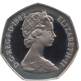 1982 FIFTY PENCE PROOF 50P COIN BRITANNIA - 50p Proof - Cambridgeshire Coins
