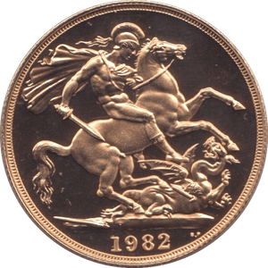 1982 GOLD DOUBLE SOVEREIGN ( PROOF ) - Double Sovereign - Cambridgeshire Coins