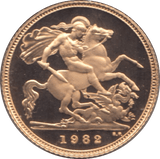 1982 GOLD HALF SOVEREIGN ( PROOF ) - Half Sovereign - Cambridgeshire Coins