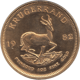 1982 GOLD KRUGERRAND ONE OUNCE GOLD SOUTH AFRICA - Gold World Coins - Cambridgeshire Coins