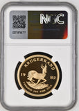 1982 GOLD PROOF KRUGERRAND NGC 67 ULTRA CAMEO - NGC CERTIFIED COINS - Cambridgeshire Coins