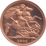 1982 GOLD SOVEREIGN ( PROOF ) - Sovereign - Cambridgeshire Coins