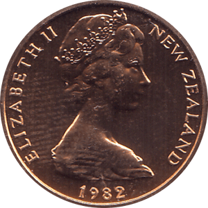 1982 ONE CENT NEW ZEALAND ( BU ) - WORLD COINS - Cambridgeshire Coins